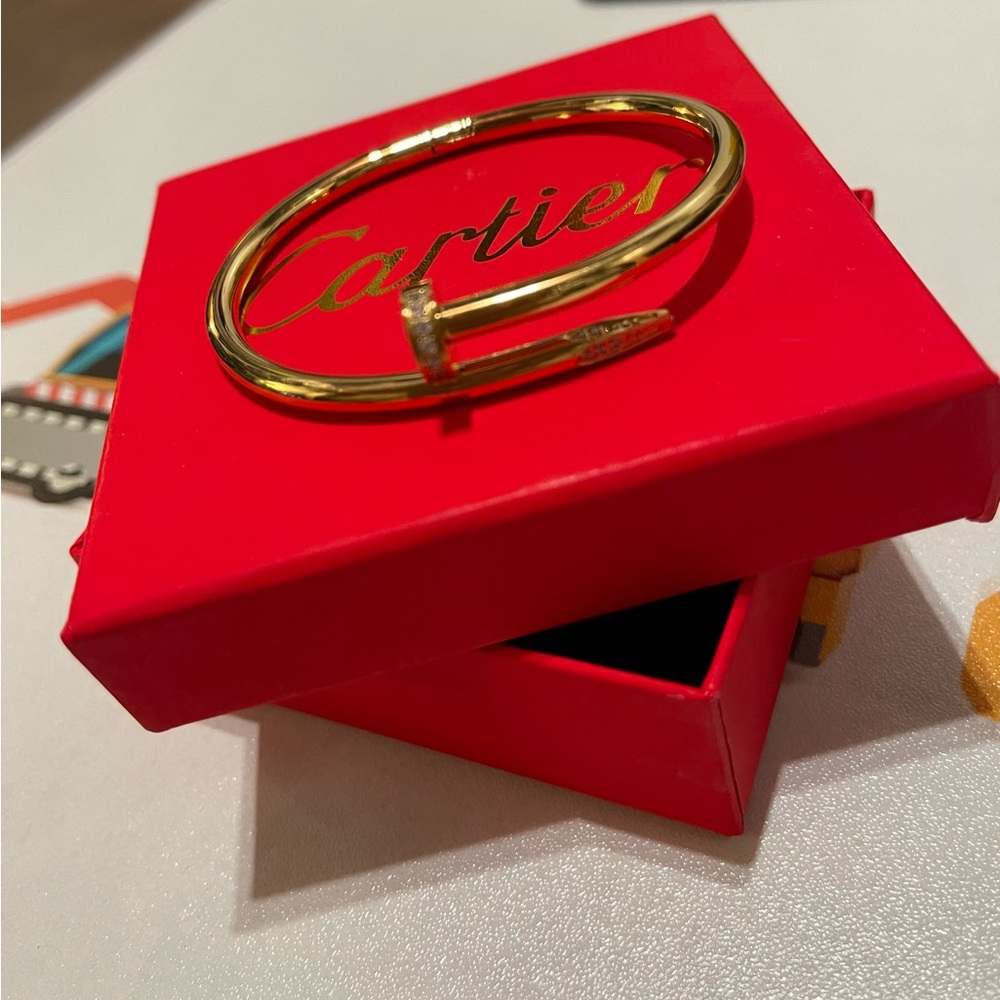 Gold nail bangle